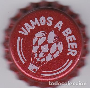 Coleccionismo de cervezas: Chapa Espa&ntilde;a vamos a beer cerveza artesana tapon corona