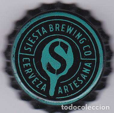 Coleccionismo de cervezas: Chapa Espa&ntilde;a siesta cerveza artesana tapon corona