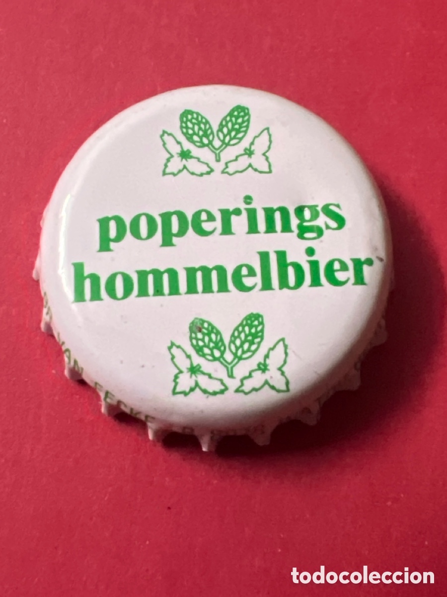 Coleccionismo de cervezas: T4/X30/50. Chapa Cerveza Poperings Hommelbier