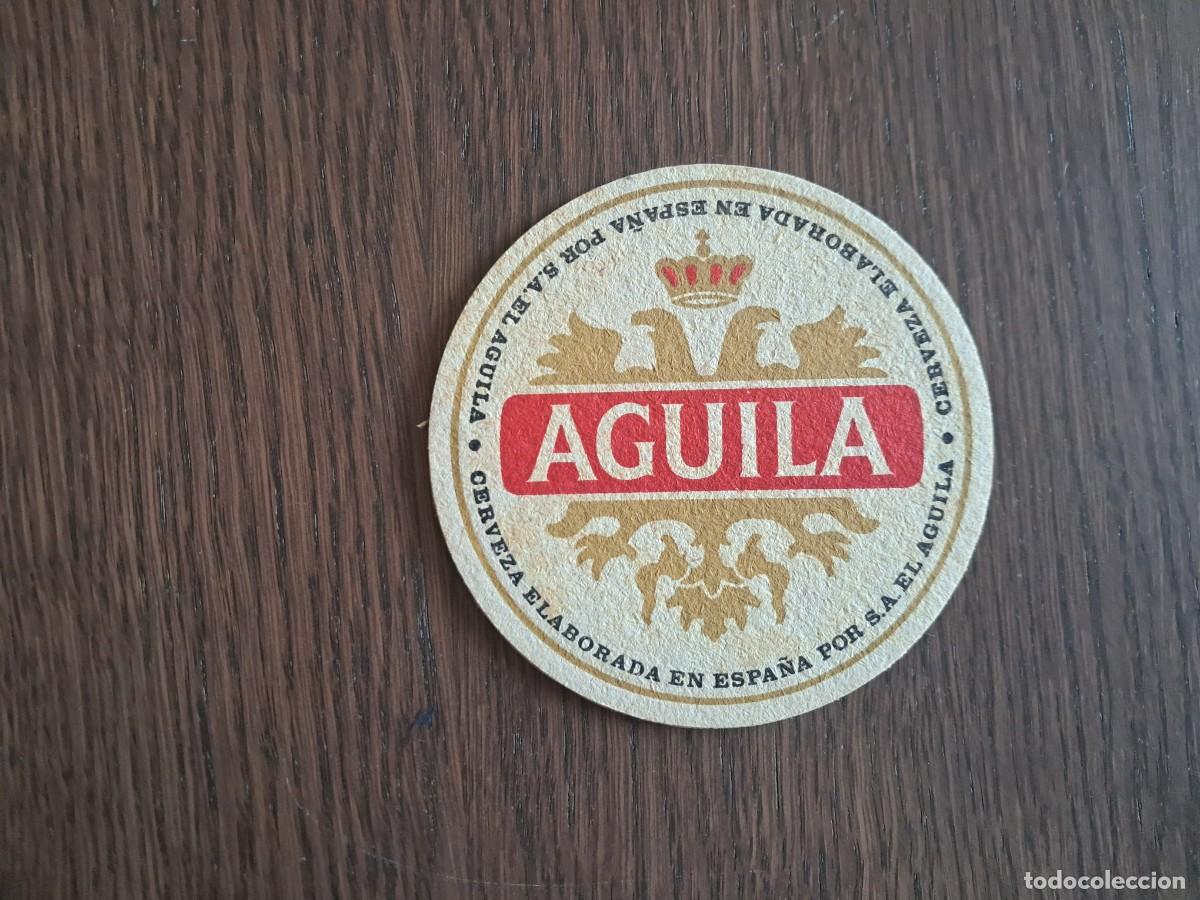 Coleccionismo de cervezas: posavasos de cerveza, &Aacute;guila, Espa&ntilde;a.