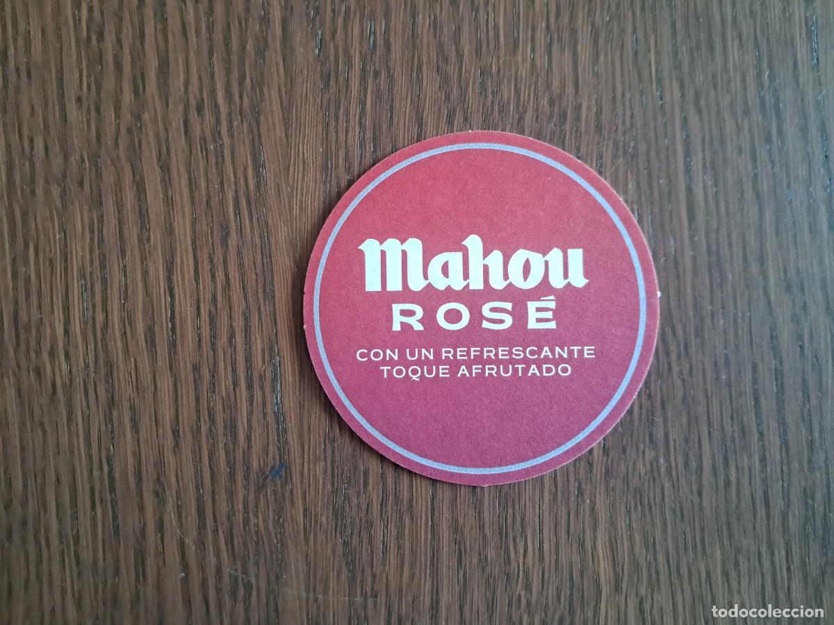 Coleccionismo de cervezas: posavasos de cerveza, Mahou, ros&eacute;.