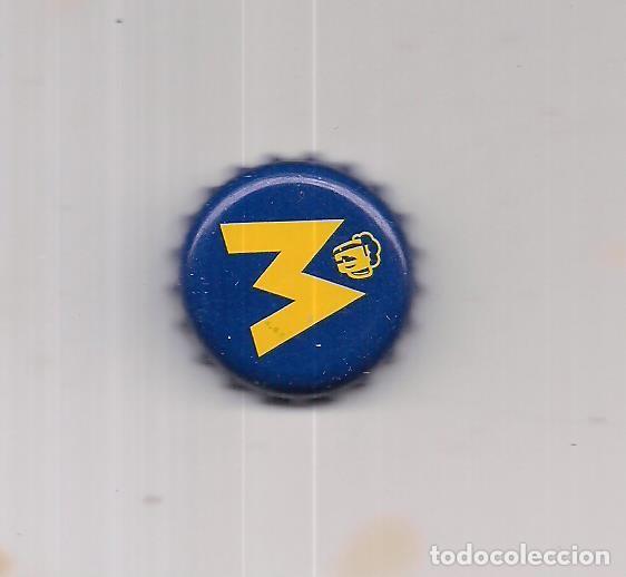 Coleccionismo de cervezas: 1 chapa cerveza moritz color azul factoria U