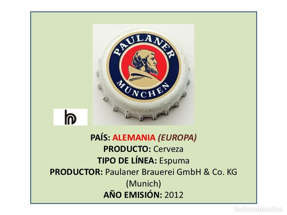 Coleccionismo de cervezas: TAPON CORONA CAPSULA CHAPA CERVEZA PAULANER (ALEMANIA)