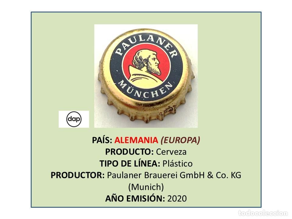 Coleccionismo de cervezas: TAPON CORONA CAPSULA CHAPA CERVEZA PAULANER (ALEMANIA)