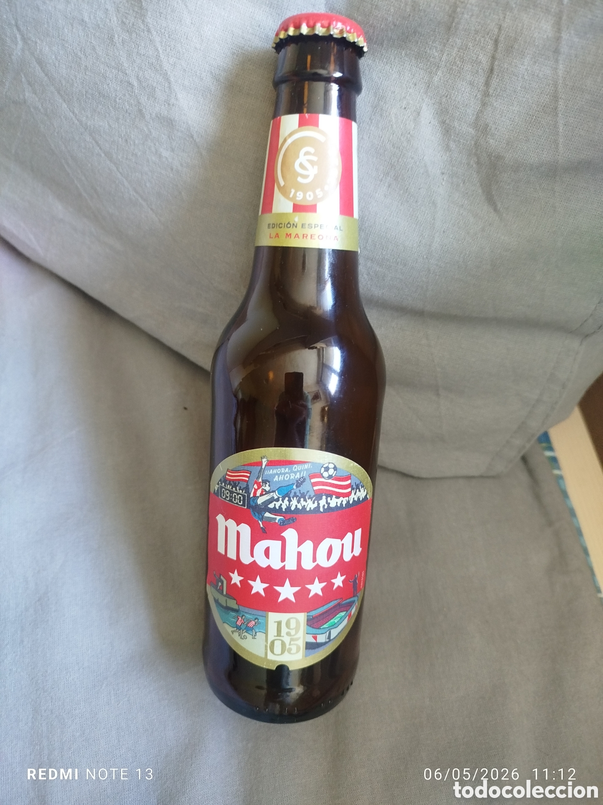 Coleccionismo de cervezas: Cervezas Mahou edici&oacute;n la maerona s.de gijon