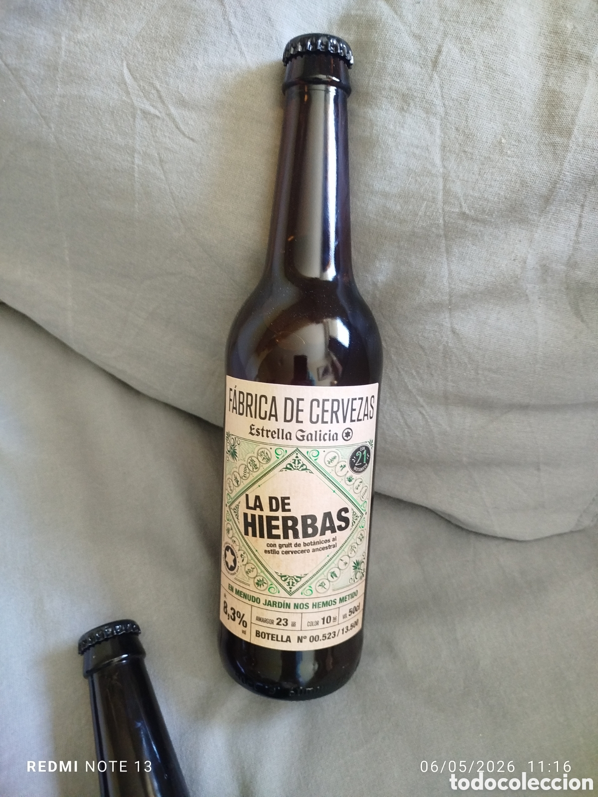 Coleccionismo de cervezas: Fabrica de cervezas estrella galicia la de hierbas