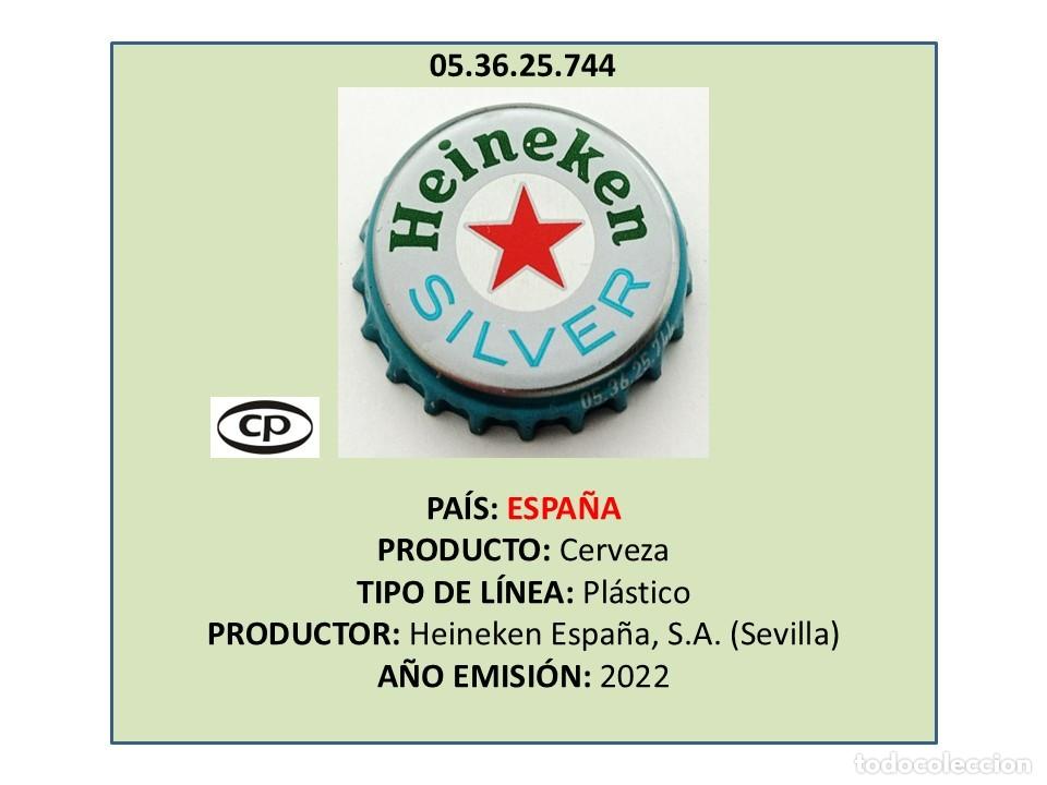 Coleccionismo de cervezas: TAPON CORONA CAPSULA CHAPA CERVEZA HEINEKEN SILVER (ESPA&Ntilde;A)