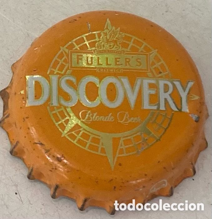 Coleccionismo de cervezas: BOTTLE CAP CHAPA TAP&Oacute;N CORONA CERVEZA BEER FULLER'S DISCOVERY. REINO UNIDO.--LOTE N. 3997--CARMANJO