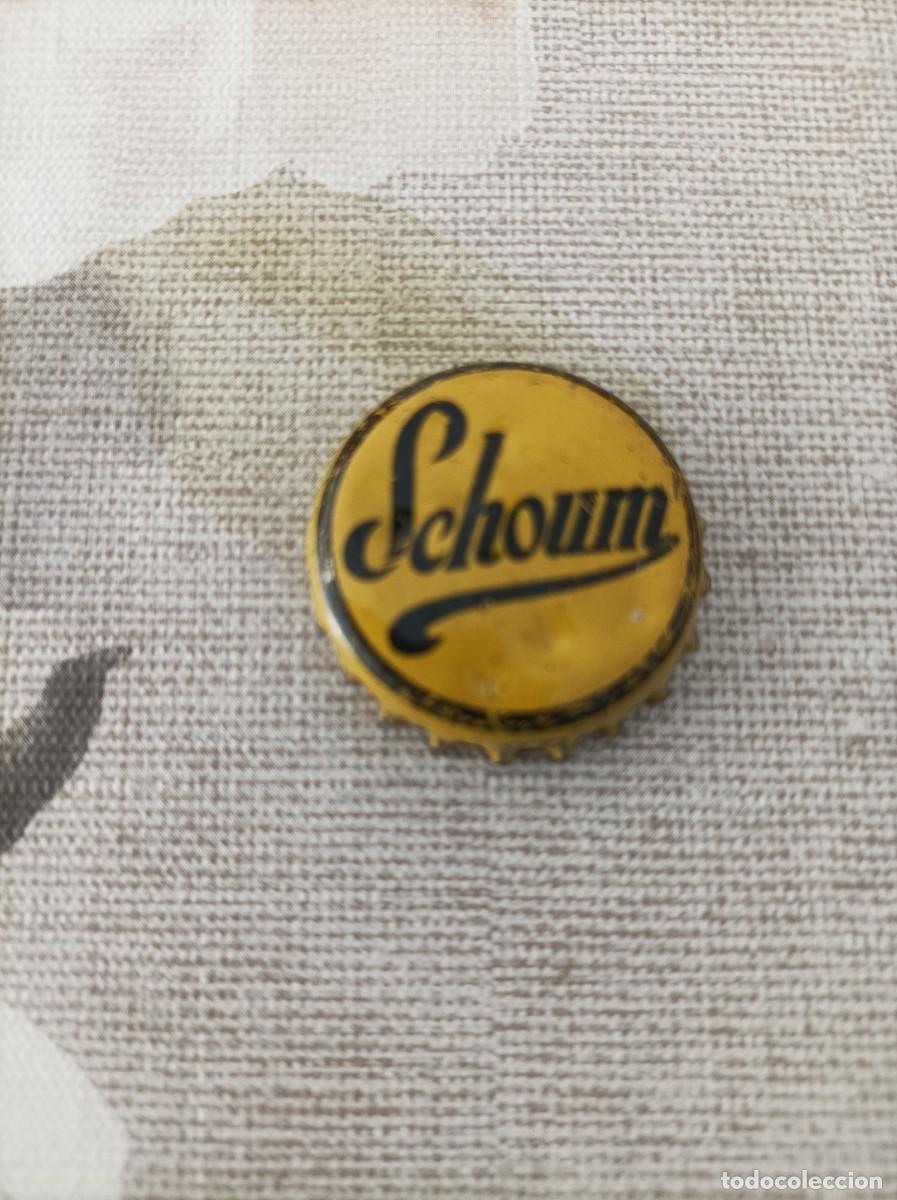 Coleccionismo de cervezas: Chapa tapon corona Schoum -muy dificil-