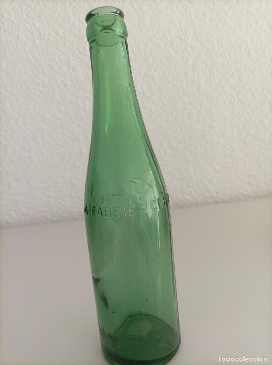 Coleccionismo de cervezas: Botella antigua de cerveza moritz-LEER-