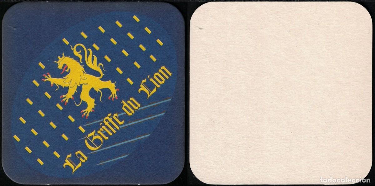Coleccionismo de cervezas: Francia Sous Bock Beermat Coaster La Rouget de Lisle La Griffe du Lion