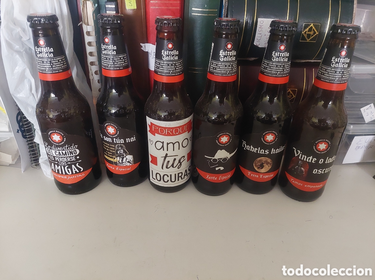 Coleccionismo de cervezas: ESTRELLA GALICIA ESOECIAL XIEMPRE JUNTAS LLENAS