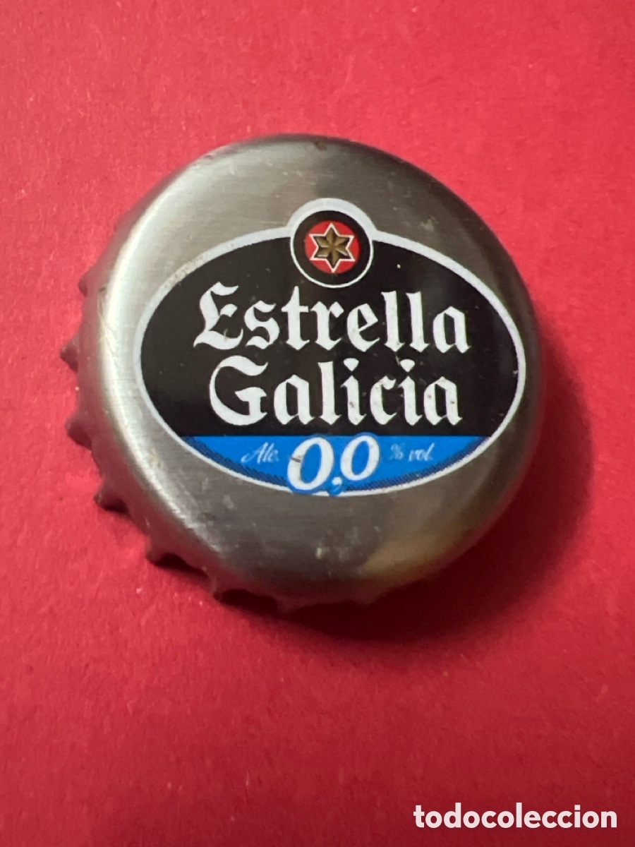 Coleccionismo de cervezas: T4/X40/7A. Chapa corona cerveza 0,0 Estrella Galicia