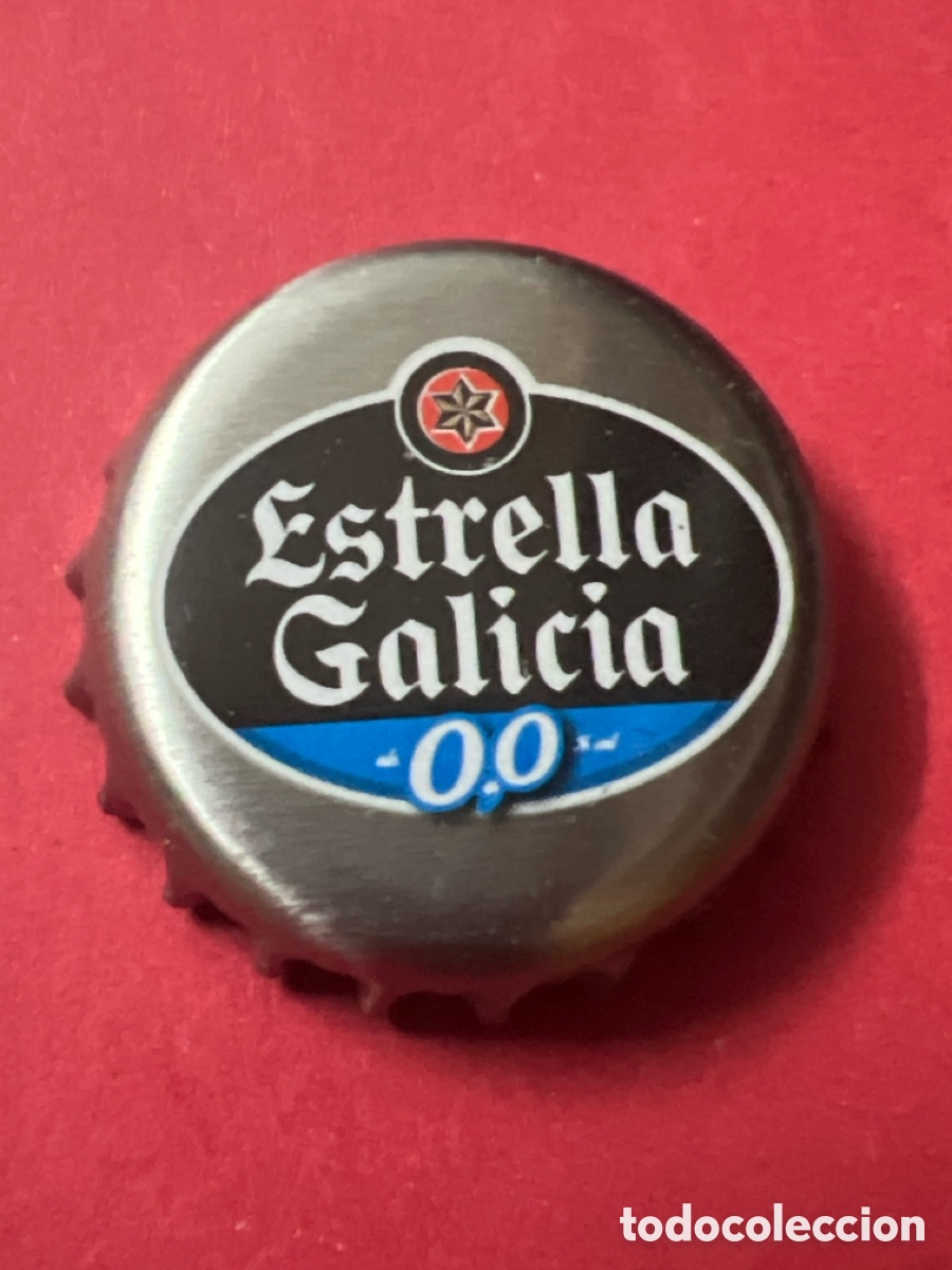 Coleccionismo de cervezas: T4/X40/7C. Chapa corona cerveza 0,0 Estrella Galicia