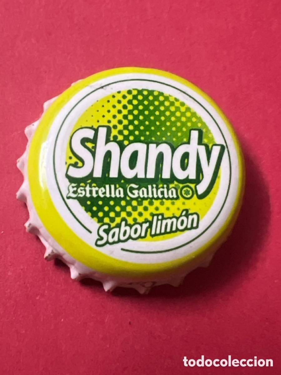 Coleccionismo de cervezas: T4/X40/8X. Chapa Espa&ntilde;a estrella galicia cerveza tapon corona - SABOR LIM&Oacute;N
