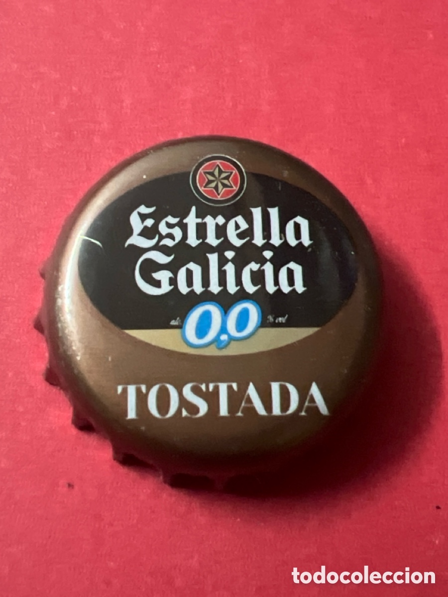 Coleccionismo de cervezas: T4/X40/9C. CHAPA DE CERVEZA ESTRELLA DE GALICIA 0,0 TOSTADA