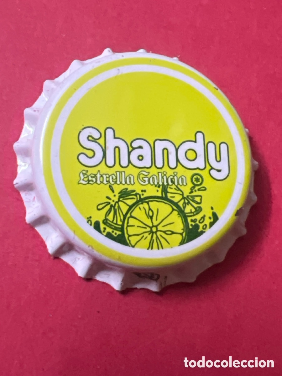 Coleccionismo de cervezas: T4/X40/11A. TAPON CORONA CAPSULA CHAPA CERVEZA SHANDY ESTRELLA GALICIA (ESPA&Ntilde;A) SIN USAR