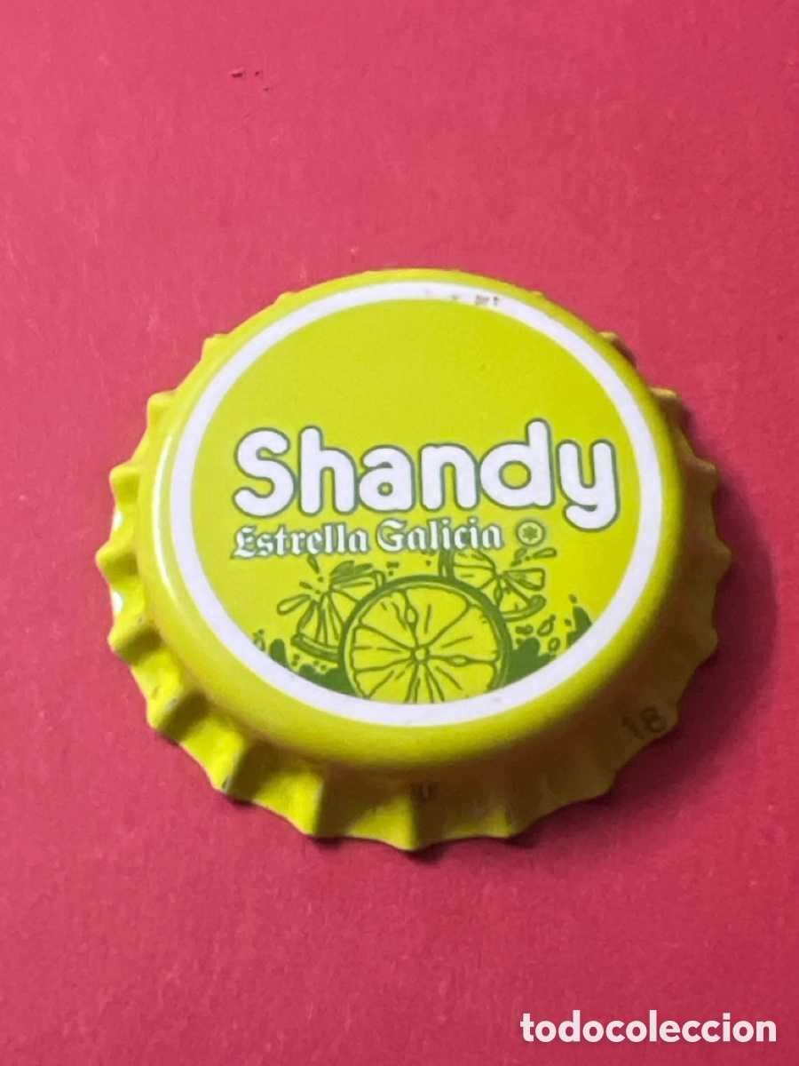 Coleccionismo de cervezas: T4/X40/11B. TAPON CORONA CAPSULA CHAPA CERVEZA SHANDY ESTRELLA GALICIA (ESPA&Ntilde;A) SIN USAR