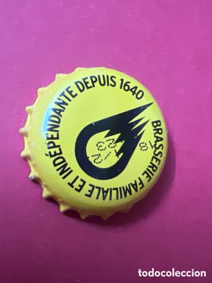 Coleccionismo de cervezas: T4/X39/E2. CHAPA CERVEZA - FRANCIA - Brasserie familiale et ind&eacute;pendante depuis 1640