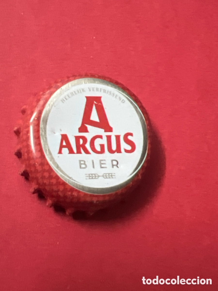 Coleccionismo de cervezas: T4/X39/E4. CHAPA CERVEZA - Argus, Bier heerlijk verfrissend
