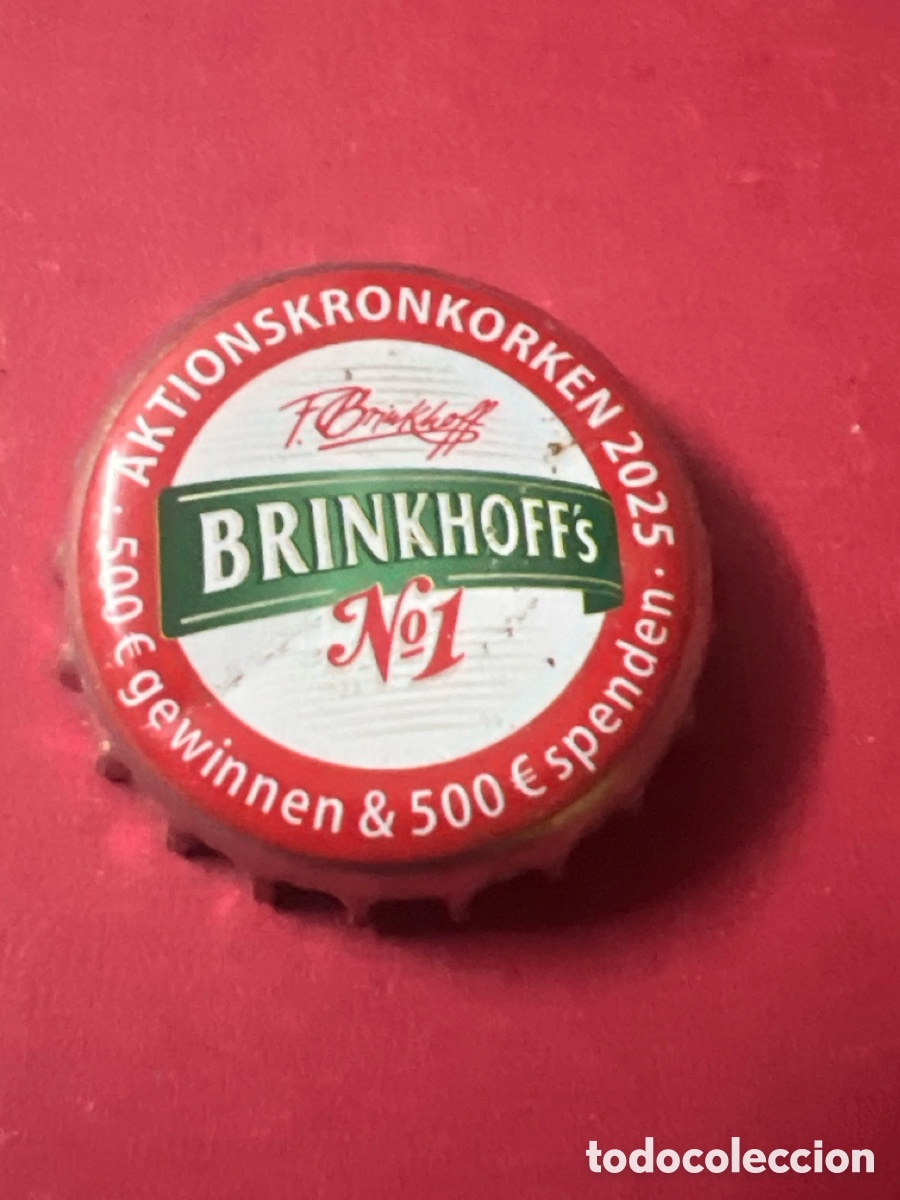 Coleccionismo de cervezas: T4/X38/G1. Chapa tap&oacute;n corona de la cerveza alemana BRINKHOFF'S N&ordm; 1 AKTIONSKRONKORKEN 2025