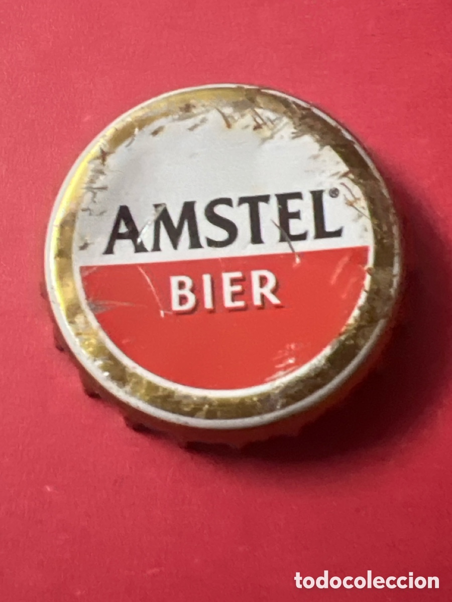 Coleccionismo de cervezas: T4/C38/H5. chapa tap&oacute;n corona, cerveza Amstel.