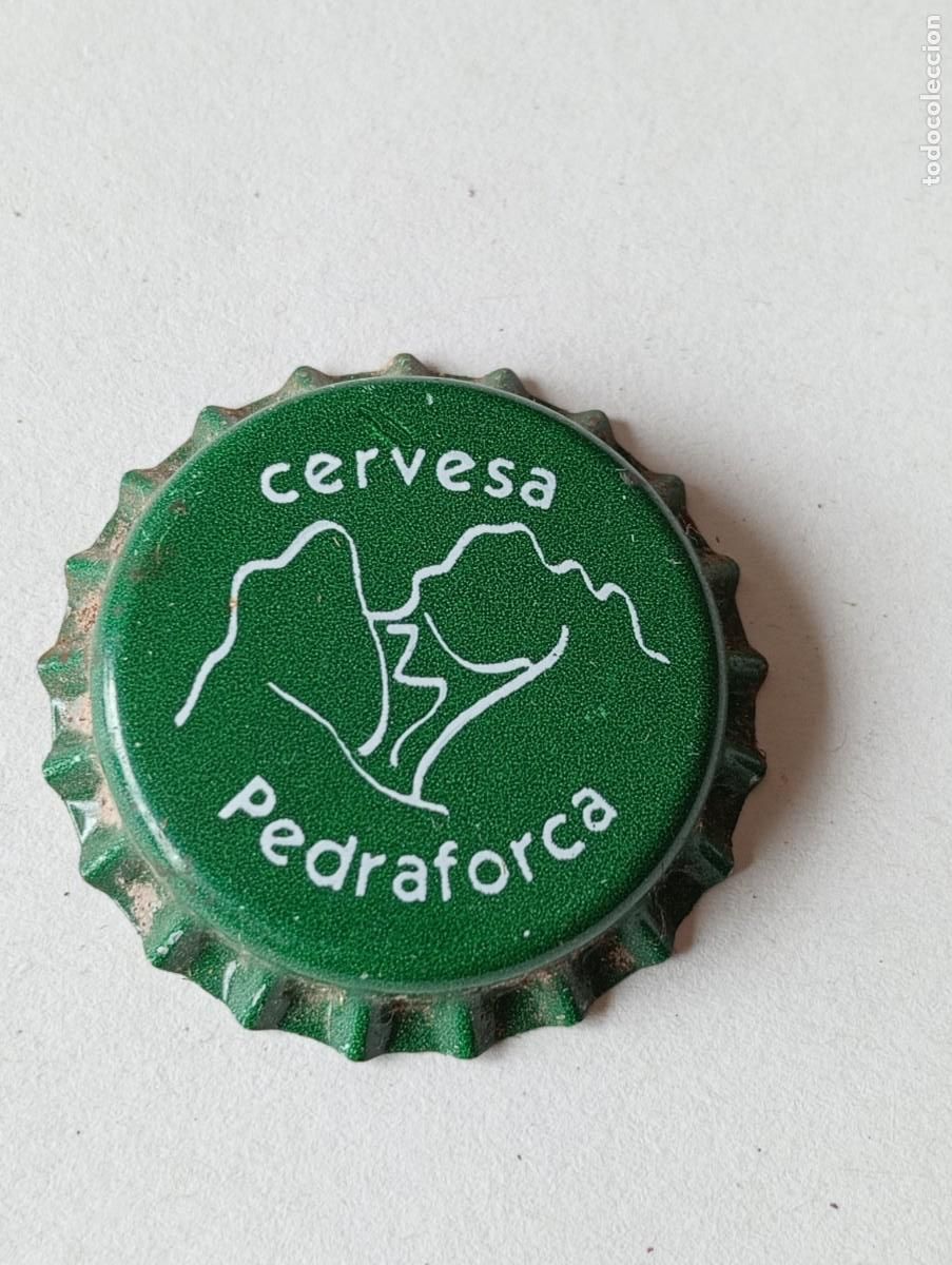 Coleccionismo de cervezas: CHAPA DE CERVEZA ARTESANA CERVESA PEDRAFORCA VERDE