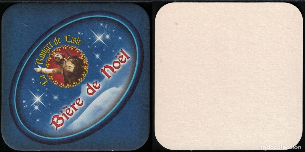 Coleccionismo de cervezas: Francia Sous Bock Beermat Coaster La Rouget de Lisle Bi&egrave;re de No&euml;l