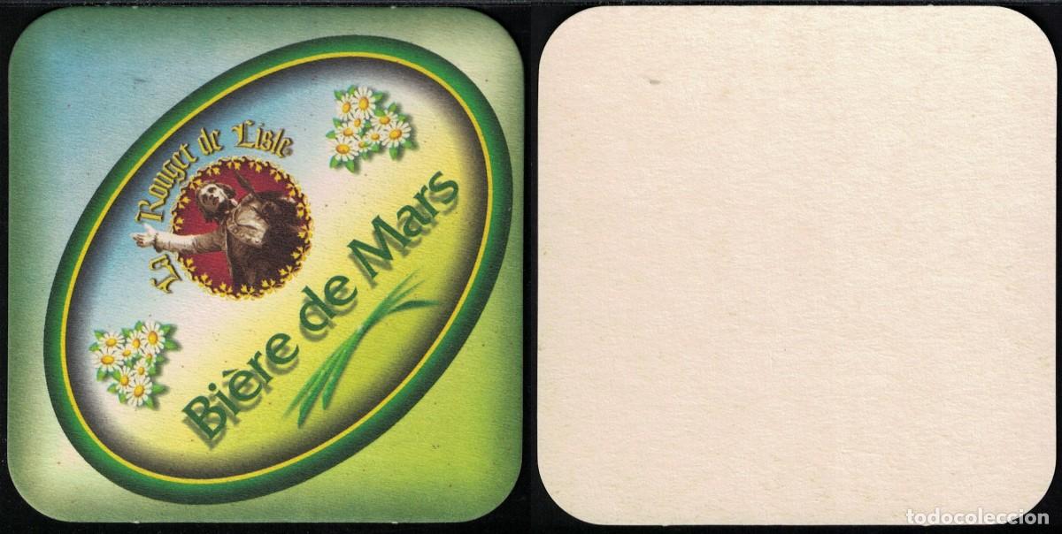 Collezionismo di birre: Francia Sous Bock Beermat Coaster La Rouget de Lisle Bi&egrave;re de Mars