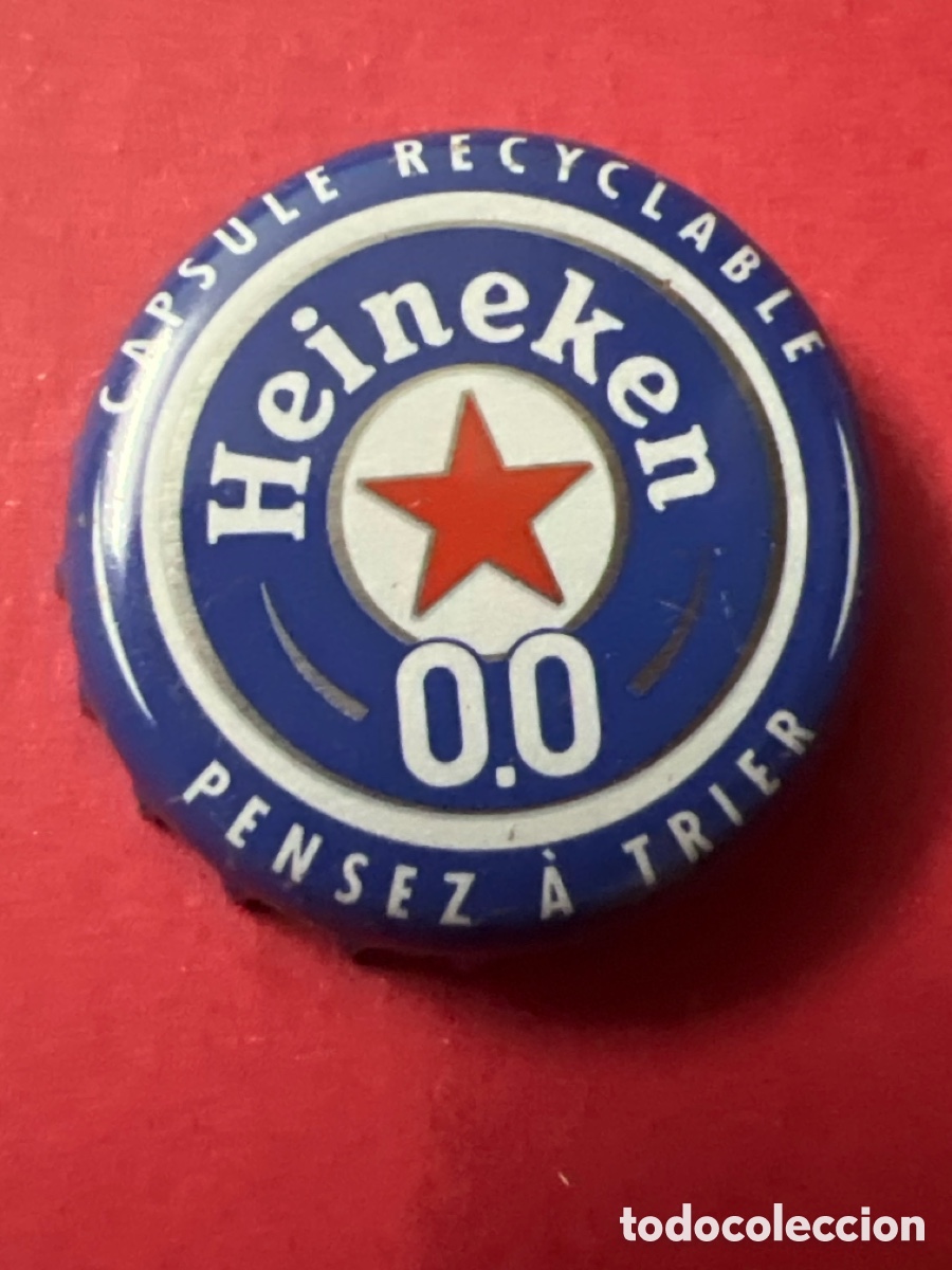 Coleccionismo de cervezas: T4/X34/F3. chapa tap&oacute;n corona de cerveza heineken sin alcohol 0,0
