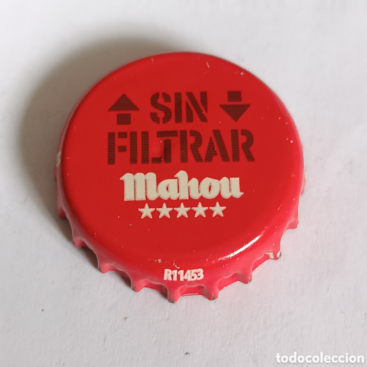 Coleccionismo de cervezas: Chapa de cerveza Mahou sin filtrar. CHAPA CERVEZA. CHAPA - TAPA - CORONA - CAPS- TAPON - GORRA.