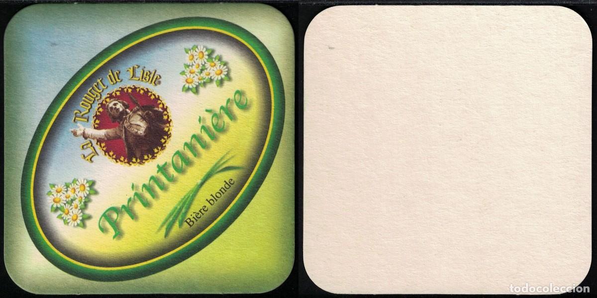 Coleccionismo de cervezas: Francia Sous Bock Beermat Coaster La Rouget de Lisle Printani&egrave;re