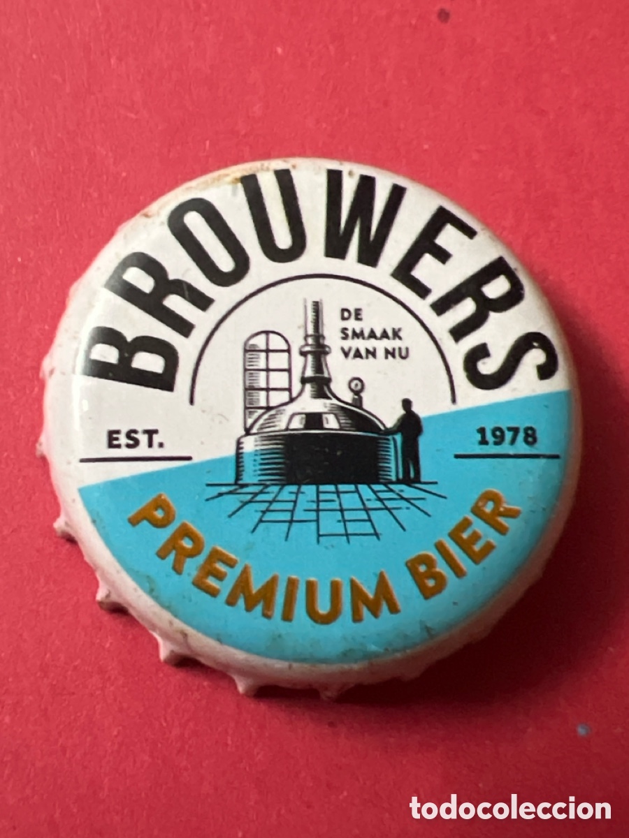 Coleccionismo de cervezas: T4/X33/A6. CHAPA CERVEZA - PA&Iacute;SES BAJOS - Brouwers Est. 1978 Premium Bier de Smaak van nu