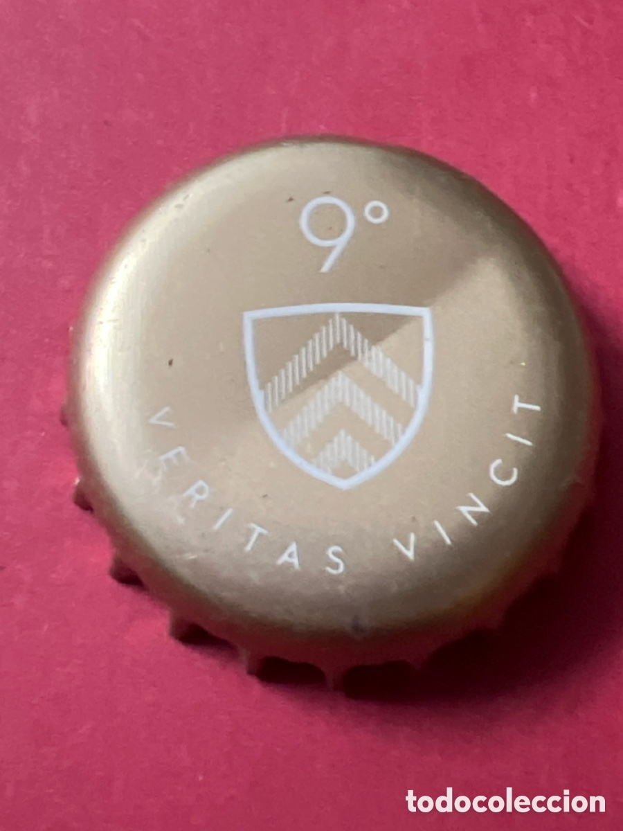 Coleccionismo de cervezas: T4/X33/C1. CHAPA CERVEZA - B&Eacute;LGICA - Veritas Vincit 9&deg;
