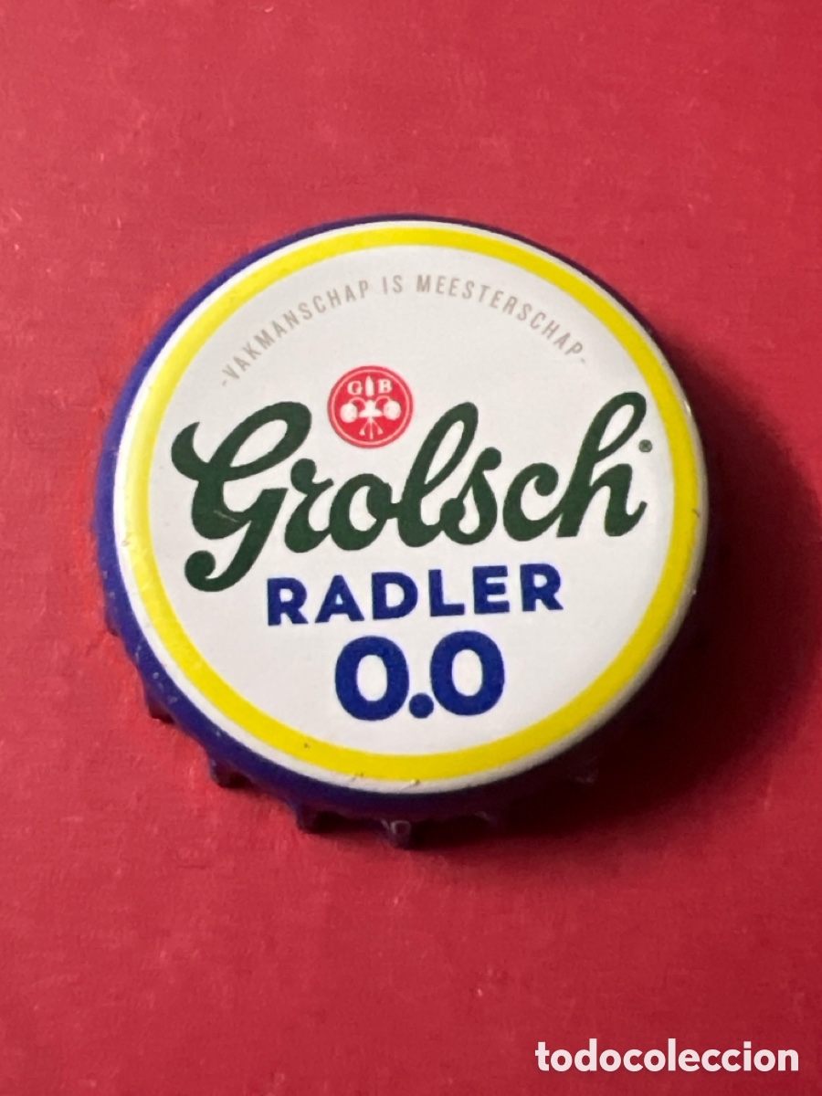 Sammeln von Brauereiartikeln: T4/X33/D6. CHAPA CERVEZA - PA&Iacute;SES BAJOS - Grolsch Radler 0.0 Vakmanschap is Meesterschap GB