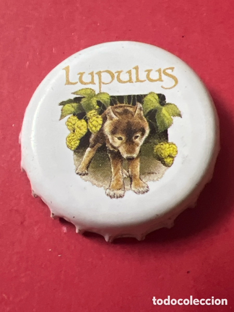 Coleccionismo de cervezas: T4/X33/F6. TAPON CORONA CAPSULA CHAPA CERVEZA LUPULUS (B&Eacute;LGICA)