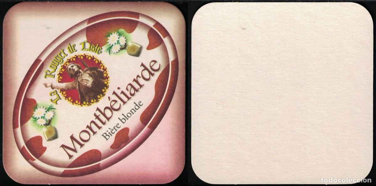 Coleccionismo de cervezas: Francia Sous Bock Beermat Coaster La Rouget de Lisle Montb&eacute;liarde Bi&egrave;re Blonde