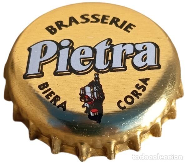 Coleccionismo de cervezas: Francia Capsule Bi&egrave;re Crown Cap Beer Brasserie Pietra Biera Corsa RP434