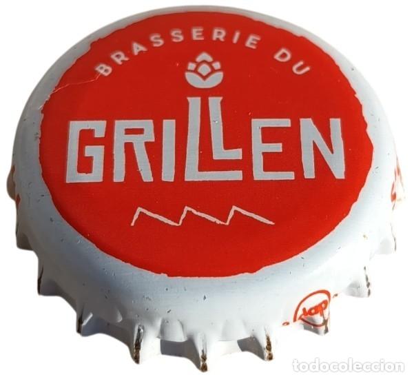 Coleccionismo de cervezas: Francia Capsule Bi&egrave;re Crown Cap Beer Brasserie du Grillen 68 Colmar RP389