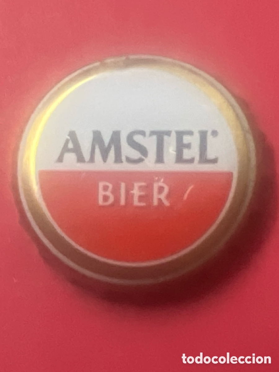 Coleccionismo de cervezas: T4/X34/K1. chapa tap&oacute;n corona, cerveza Amstel.
