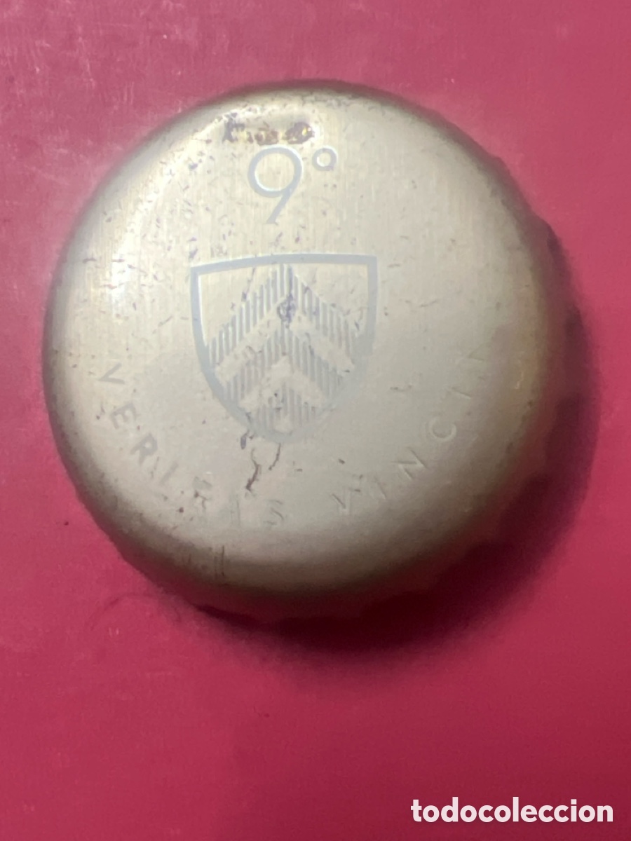 Coleccionismo de cervezas: T4/X34/P1. CHAPA CERVEZA - B&Eacute;LGICA - Veritas Vincit 9&deg;
