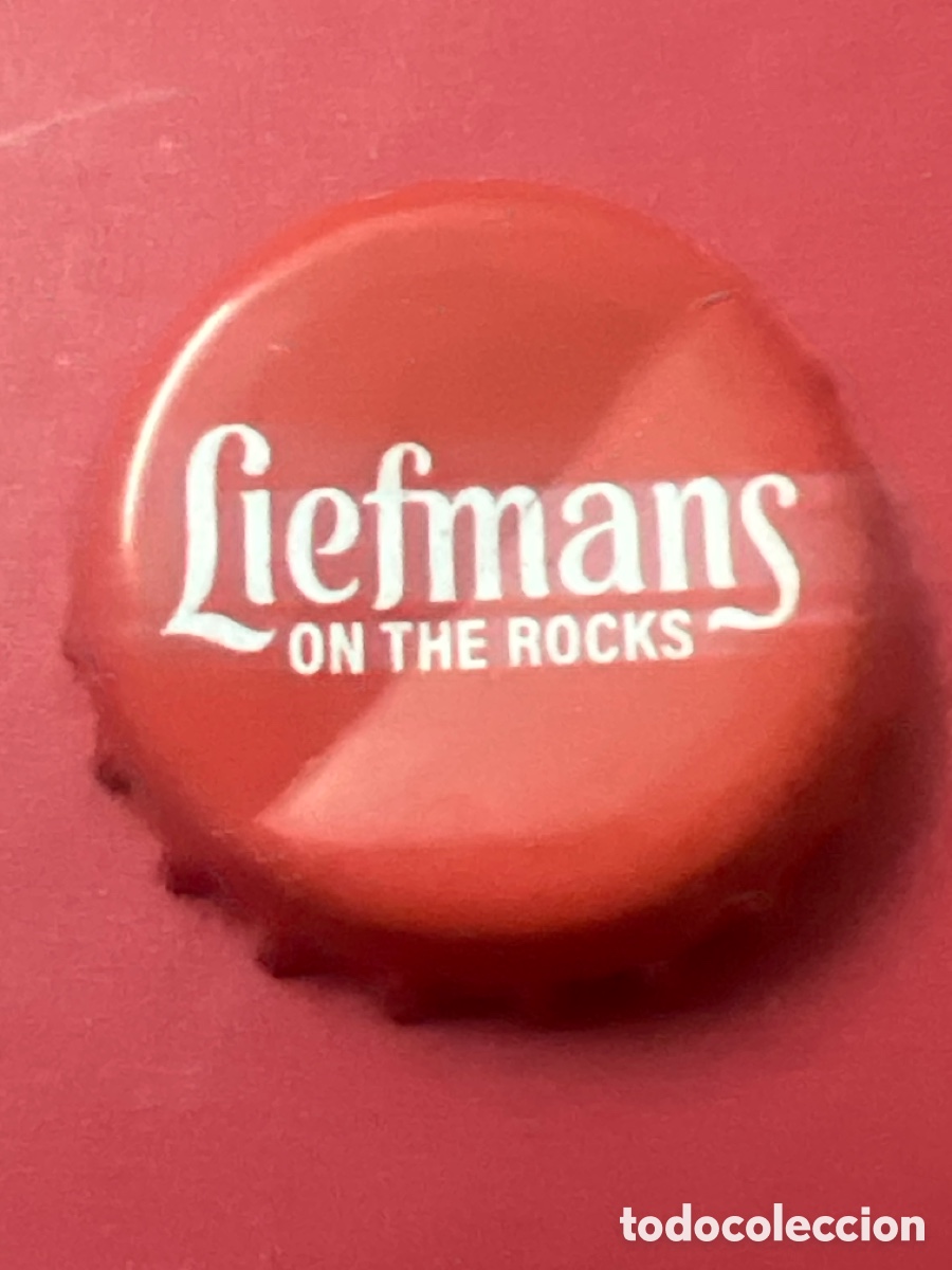 Coleccionismo de cervezas: T4/X34/Q3. Chapa tap&oacute;n corona de la cerveza belga LIEFMANS ON THE ROCKS