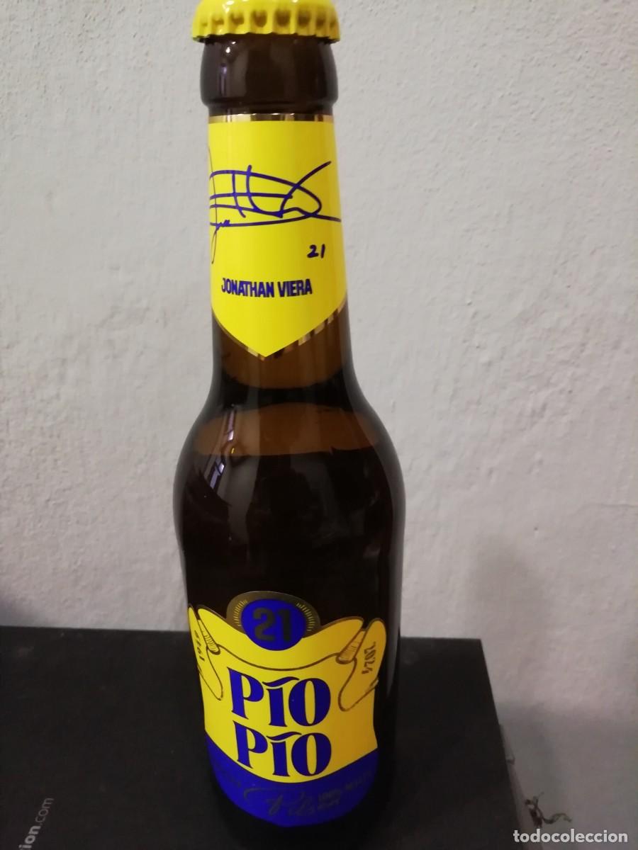 Coleccionismo de cervezas: BOTELLA CERVEZA PILSEN P&Iacute;O P&Iacute;O UD. LAS PALMAS. JONATHAN VIERA.