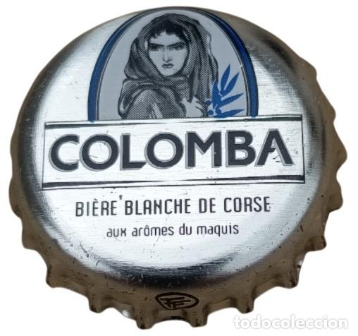 Coleccionismo de cervezas: Francia Capsule Bi&egrave;re Crown Cap Beer Colomba bi&egrave;re blanche de Corse RP469 tap&oacute;n corona
