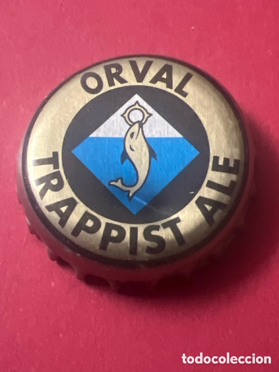 Coleccionismo de cervezas: T4/X32/A4. CHAPA DE CERVEZA BELGA ORVAL TRAPPIST ALE --- B&Eacute;LGICA