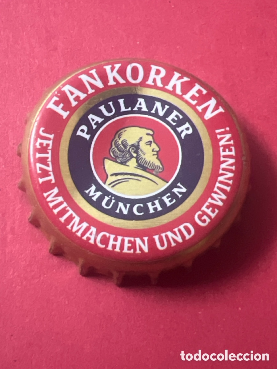 Coleccionismo de cervezas: T4/X32/A5. CHAPA CERVEZA - ALEMANIA - Paulaner M&uuml;nchen Fankorken Jetzt Mitmachen Und Gewinnen!
