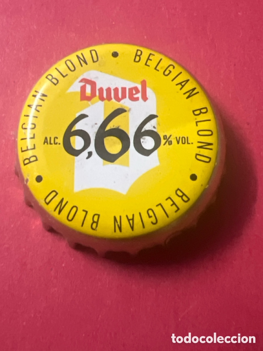 Coleccionismo de cervezas: T4/X32/A6. CHAPA CERVEZA - Duvel D Alc. 6,66% vol. Belgian Blond