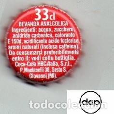 Coleccionismo de cervezas: chapa - refresco - ITALIA - Coca Cola