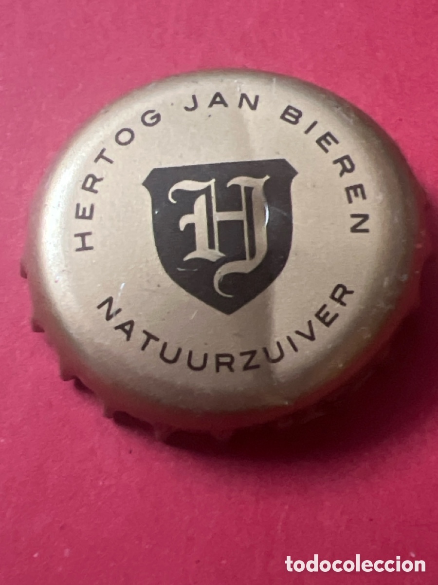 Coleccionismo de cervezas: T4/X32/H1. Chapa tap&oacute;n corona de la cerveza de Pa&iacute;ses Bajos HERTOG JAN BIEREN LENTEBOCK WEIZENER