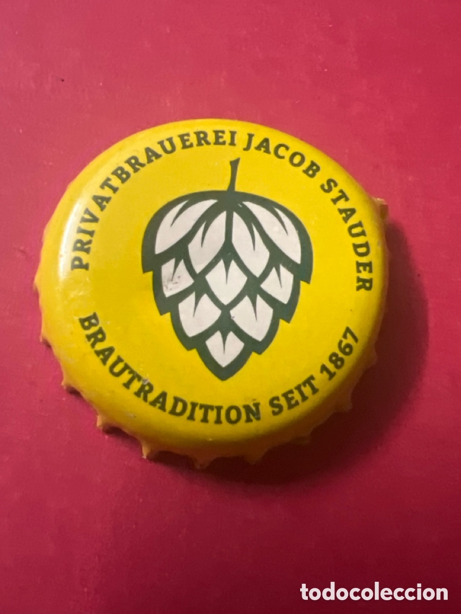 Coleccionismo de cervezas: T4/X32/L3. CHAPA CERVEZA - Privatbrauerei Jacob Stauder Brautradition seit 1867